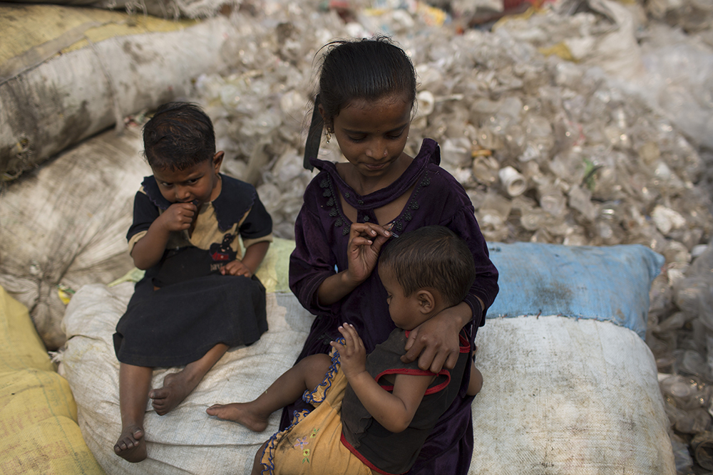 Niñas en India - slums -semilla para el cambio