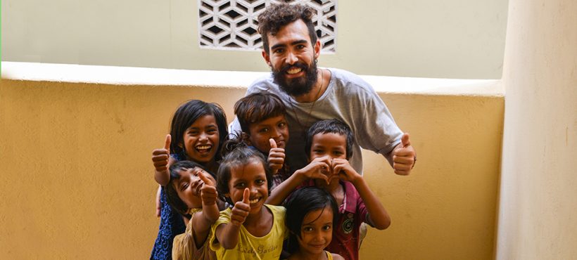 “Una de mis máximas metas como voluntario era hacer que los niños y niñas se divirtieran jugando. Infancia solo hay una”