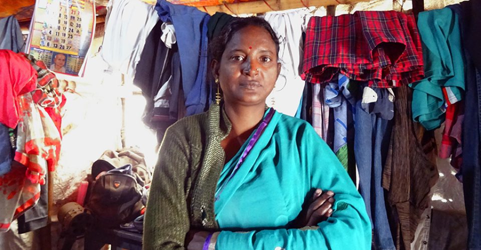 Leela promotora de salud en los slums